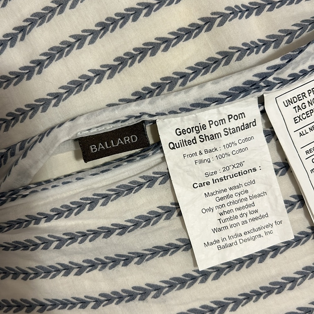 Quilted Standard Shams Set of 2 - Picture 8 of 10